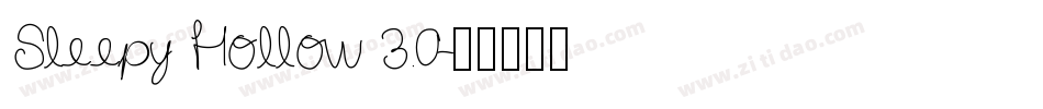 Sleepy Hollow 3.0字体转换
